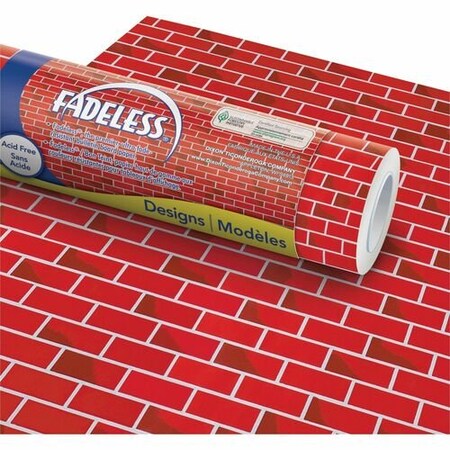 Pacon Pacon 56475, Fadeless Designs Bulletin Board Paper, Brick, 48in X 50 Ft. PAC56475